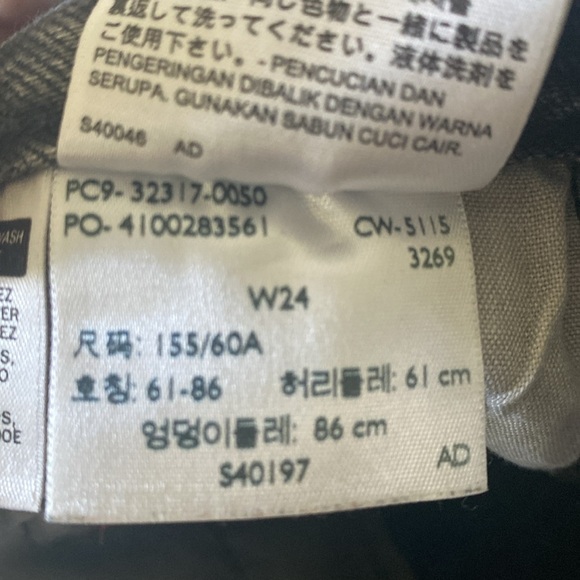 Levi’s vintage style black jean wedge cutoff shorts - Picture 6 of 6